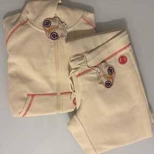 Body By Tracy Buttercream Waffle Knit Set